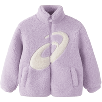 asics/亚瑟士童装羊羔绒保暖外套抗静电加厚款2024年秋冬新品外衣