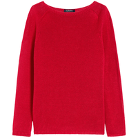 MAX MARA【甄选惠享】 春夏女装亚麻直筒圆领毛衣9361125306 红色 M