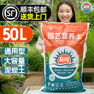 朵咔园艺 通用型营养土养花绿植花卉混合泥炭土多肉育苗种菜营养土优质土壤50升*2包