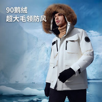 BOSIDENG/波司登 保暖加厚 女士羽绒服 冰霜白8786 M 165/88A