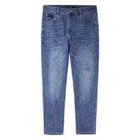 海澜之家（HLA）牛仔裤男装春夏季微弹中腰冰氧吧透气亦心即为系列男士休闲长裤子 九分HKNAW2W042A蓝灰牛过渡色42 185/92A84-88kg