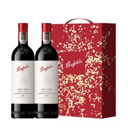 奔富 bin704 赤霞珠 干红葡萄酒 750ml*2瓶 礼盒装  国行正品