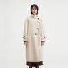 播新中式立领大衣女24冬超长款羊毛呢外套BDR4AD3746 W40霜地 L