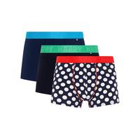 Happy Socks 多巴胺 男士平角内裤 礼盒 波点礼盒 M