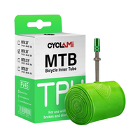 cyclami自行车超轻内胎38G/26g补胎片法嘴轮胎公路车骑行TPU车内胎防刺 ami内胎山地MTB26