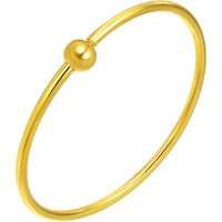 Chow Sang Sang 周生生 90194K 圆珠足金手镯 6号 11.9g