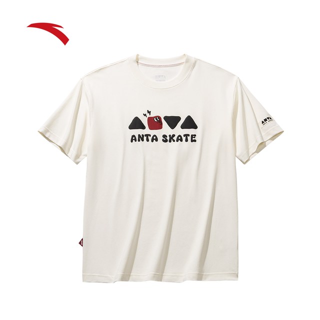 安踏 情侣短袖t恤男女同款2026新款透气百搭休闲运动上衣172628101