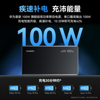  HUAWEI/华为 100W全能超级快充 移动电源 自带线