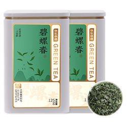京东京造 26年碧螺春茶250g罐装 明前绿茶叶