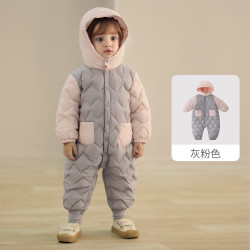 巴厘小猪 清仓！婴儿三防加厚羽绒服带帽连体衣（2色可选）