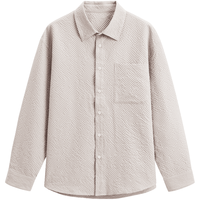 GXG男装 浅卡其长袖衬衫 浅卡其 165/S