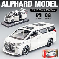 勾勾手 GouGouShou 勾勾手 MPV商务车 XLG埃尔法大号合金车 模型车 1:24（小号埃尔法 白色 盒装带底座）