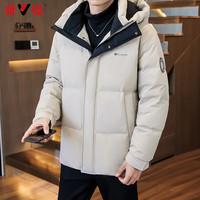 YALU/雅鹿 防风保暖 男士羽绒服 米色 XL 180