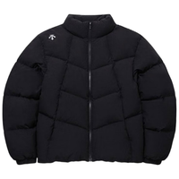 迪桑特(DESCENTE)男女同款短款pooper 日常休闲防风保暖羽绒服夹克 黑色 L(100)