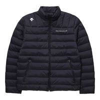 迪桑特(DESCENTE)男女同款日常休闲立领中轻羽绒服夹克 黑色 M(90)