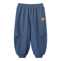 博睿恩（Pureborn）宝宝幼儿园裤子春秋季儿童裤子宽松束脚裤男童百搭裤 深牛仔蓝 110 110cm