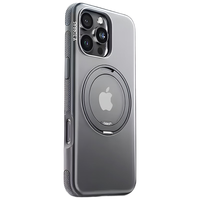 图拉斯 TORRAS【官 方 正 品】支点壳ONeo 适用苹果16pro手机壳iPhone16Pro保护套Magsafe充电磁吸支架防摔壳灰 【岩石灰】