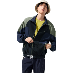 蕉下 夹克男休闲轻量防风防泼水外套户外男士上衣WB955黑-蓝L 漫暮黑-月夜蓝