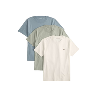 Abercrombie & Fitch 3件装小麋鹿纯色短袖T恤 358480-1