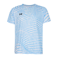 安德玛UNDER ARMOUR运动休闲篮球跑步透气速干男女T恤短袖短裤套装24500510 曼城蓝短袖 5XL