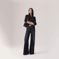 Levi's 318宽松阔腿牛仔裤 中蓝色磨白 26(32)