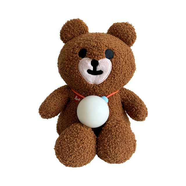 荣耀 亲选HaiviviHeartBear AI公仔 早教益智 儿童智能 毛绒玩具 多语种对话机器人 情绪识别 棕色