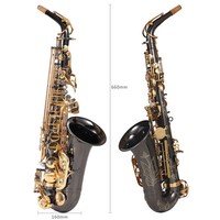 台湾萨尔特中音萨克斯乐器专业演奏初学者降e调SP-6600店 黑镍金键