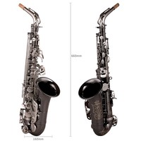 台湾萨尔特中音萨克斯乐器专业演奏初学者降e调SP-6600店 黑镍银键