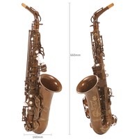 台湾萨尔特中音萨克斯乐器专业演奏初学者降e调SP-6600店 裸铜色