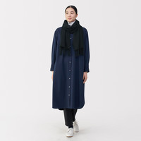 無印良品 MUJI松软 羊毛 围巾 围脖女 DD0IOA5A 黑色