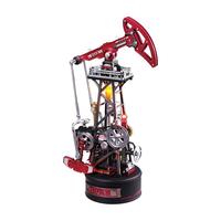 若态若客工业之城岩心采油机桌面摆件手工拼装模型新年女