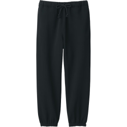 無印良品 MUJI 男式 毛圈棉 裤子 男士长裤春季款休闲裤卫裤运动裤 AB1NRA5S 黑色 XL (180/92A)