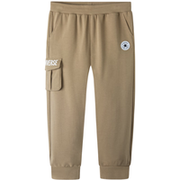 Converse 匡威童装男女童长裤春秋儿童舒适纯棉针织休闲裤子 咖啡棕 130 /56(7) 130/56