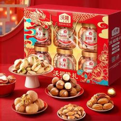 沃隆 坚果礼盒 高端6大罐 1.52kg纯坚果礼盒