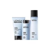 巴黎欧莱雅 L'OREAL PARIS欧莱雅 男士控油哑光霜护肤品套装水乳洗面奶保湿补水  280ml