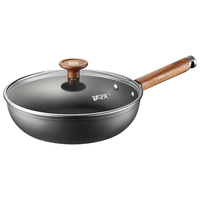 爱仕达（ASD）平底锅无涂层不粘锅 有钛铁煎锅牛排炒菜铁锅 2