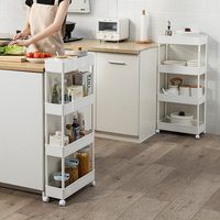 夹缝置物架卧室宿舍可移动小推车卫生间厨房多层缝隙零食收纳架子
