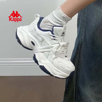 Kappa/卡帕 加绒保暖 女士运动鞋 经典白/海昌蓝(加绒款) 38