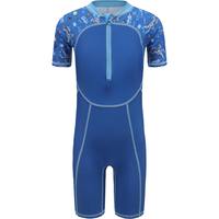  DECATHLON/迪卡侬 儿童连体泳衣 蓝色星球宇宙 身高141-150cm10-11岁