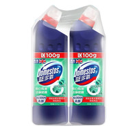 DOMESTOS洁厕剂 香杉松木香600gx2 长效除臭 留香家庭装 洁厕啫喱 洁厕液