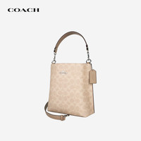 COACH 女包 MOLLIE水桶包 沙黄/灰褐色CBQ33