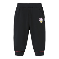 迪士尼宝宝童装儿童时尚休闲百搭舒适保暖长裤24年秋 ZD1DK005女童黑色 120