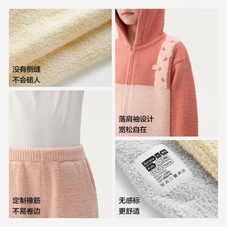 蕉内5系动物主题儿童睡衣套装男女童加厚加绒连帽卡通家居服童装秋冬 亮紫-水豚 110