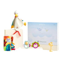 babycare安抚礼盒婴儿可入口睡眠玩偶新生儿安抚巾宝宝手偶玩具周岁新年礼 童趣安抚摇铃礼盒