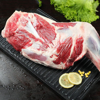 果亦橙内蒙小羔羊生鲜羊肉 烤全羊羊排羊腿 新鲜现杀整只白条羊 羊腿肉3斤