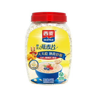 【礼盒】西麦燕麦片1000g*2罐装即食代早餐0添加蔗糖佳品