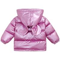 【可拆卸帽】儿童秋冬时尚连帽棉服男童女童防寒保暖亮面棉服外套