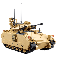 Sluban 小鲁班 积制模王系列 M38-B1363 M3A3S轻型坦克 1:35 积木模型