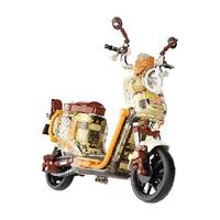 JAKI佳奇积木小牛电动车机械模型摩托拼装玩具女孩520