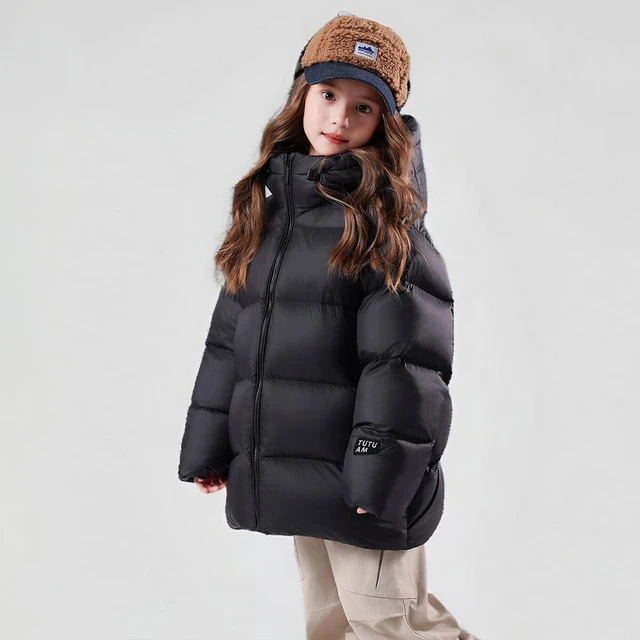  图图小象 加厚 儿童羽绒服  130 【身高约130cm】 黑色